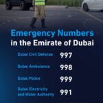 Dubai emergency numbers
