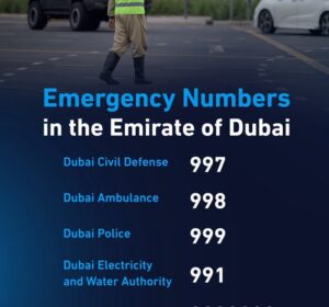 Dubai emergency numbers