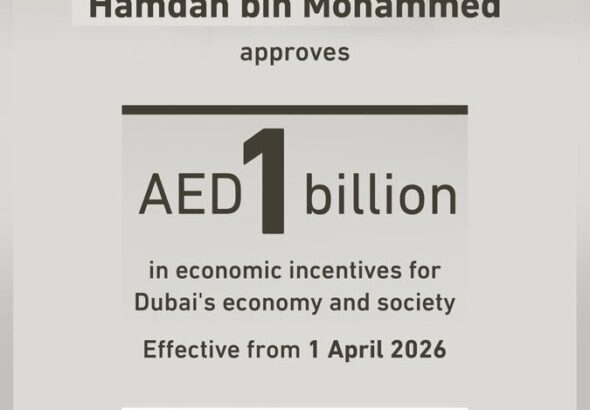 Sheikh Hamdan bin Mohammed approves AED1bn Incentives