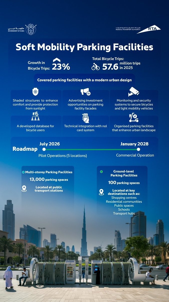 Dubai RTA soft mobility parking