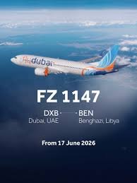 Flash Cards 1 flydubai Benghazi flights
