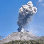 Ruang volcano eruption
