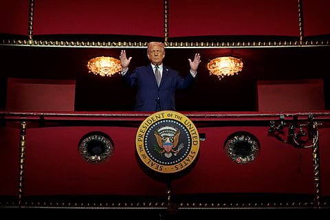 Trump name removed Kennedy Center