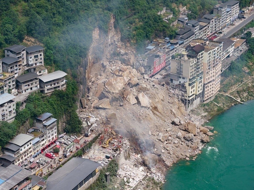 China landslide