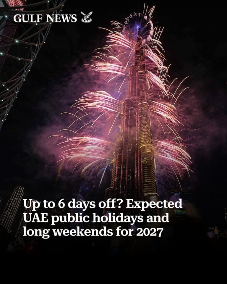 UAE Public Holidays 2027: Key Dates 7 UAE public holidays 2027