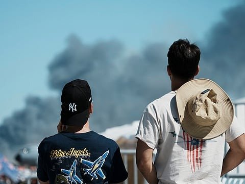 Greek air force jet crash kills 2 pilots at Athens airshow 2 Greek air force jet crash
