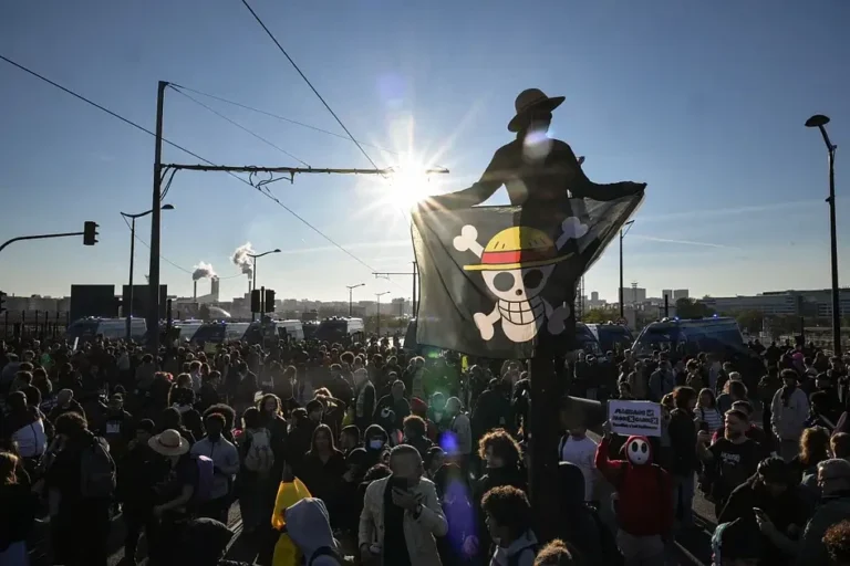 France Protests: 15,000 March on Halloween Over Living Costs France protests